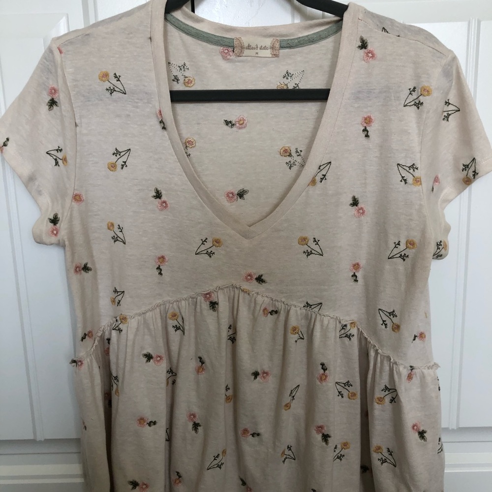 Altard state embroidered tiered tee